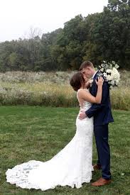 Whimsical Modern Barn Wedding In Blue Wedding Wedding Dresses Bride