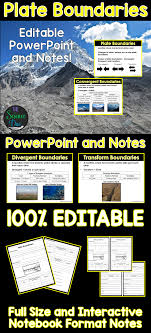 Plate Boundaries Powerpoint And Notes Plate Boundaries Earth Science Lessons Earth Science Homeschool