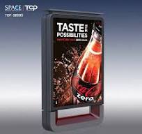 Outdoor Manufacturer Solar Power Energy Scroller Advertising Lightbox