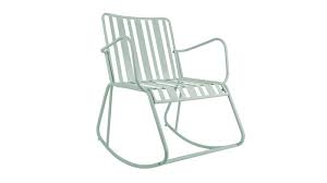 Choose from contactless same day delivery, drive up and more. Rocking Chair De Jardin En Metal Vert Collection Lines Leitmotiv Homifab