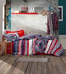 Taç galatasaray striped çift kişilik nevresim takımı. Cotton Box Genc Ranforce Nevresim Takimi Tek Kisilik The Riders Kirmizi Lavin Mobilya