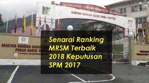 Senarai mrsm maktab rendah sains. Mrsm Serting Ranking