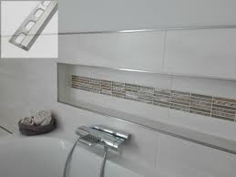 Fliesenschiene24 Quadratprofil Edelstahl Geburstet 250cm Badezimmergestaltung Badezimmerideen Dusche Fliesen
