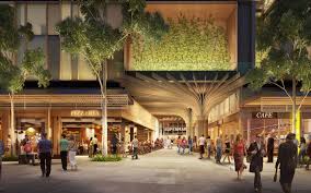 300m East Village Gives Sydney A Taste Of The World S Finest Food Destinations Shopping Mall Architecture Mall Facade Mall Design