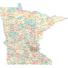 Minnesota is the northernmost state outside alaska; Minnesota Road Map Mn Road Map Minnesota Highway Map