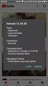 Youtube Vanced Mod Dengan Tema Black Dark Biru Dan Pink Keren Ukuran Kecil Biru Youtube