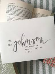 Wedding Envelope Calligraphy Brush Lettering Typewriter Etsy Hand Lettering Envelopes Wedding Envelope Calligraphy Calligraphy Envelope Addressing