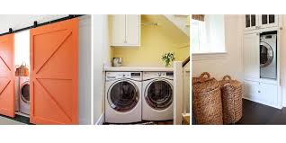 Without a utility room in which to hide the boiler and washer/dryer, the homeowners had to steal space from the kitchen. Hidden Laundry Rooms
