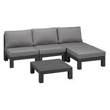 Txon Stores Your Choice For Home Products وحدة كنب 3 مقاعد خارجي مع مسند أقدام