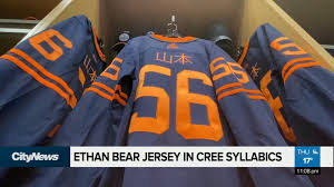 Bear has missed time this season but has still produced a respectable 24 points in 43 games for a in the playoffs, ethan was a crucial part of the seattle thunderbirds and helped lead them to the whl. Citynews Edmonton Cree And Japanese Oilers Jersey Nameplates Honouring Players Heritage Facebook