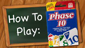 The object of the game is to be the first player to complete 10 varied phases with two sets of three, one run of seven, or seven cards with the same color. How To Play Phase 10 Youtube