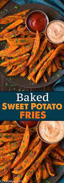 Forget loaded nachos — sweet potatoes packed with black beans, roasted peppers and feta cheese are here to satisfy your cravings. Baked Sweet Potato Fries One Of The Best Dinner Sides The Fry Sauce Is A Must Sweet Potato Fries Baked Sweet Potato Fries Sweet Potato Fries Healthy