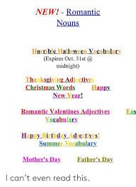 We did not find results for: New Romantic Nouns Horrible Halloween Vocabulary Expires Oct 31st Midnight Thanksgiving Adjectives Christmas Words Hapy New Year Romantic Valentines Adjectives Eas Vocabular Happy Birthday Adjectives Summer Vocabulary Mother S Day Father S Day