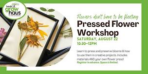 Pressed Flower Workshop