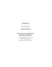 We refer to the chapter innite series of the course calculus i for the review of the following topics. 151notes 1 Calculus I Differential Calculus Lecture Notes Veselin Jungic Jamie Mulholland Department Of Mathematics Simon Fraser University C Course Hero