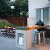 Preparing a meal on a backyard bbq island is quick and makes cleanup a breeze for the host. 1