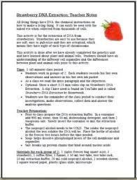 Exploring Dna Strawberry Dna Extraction Lab By Cynthia Zack Teachers Pay Teachers Dna Extraction Lab Dna Teacher Notes