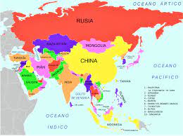 Mapas de los 5 continentes (países) | saber es práctico. Pin En Corean