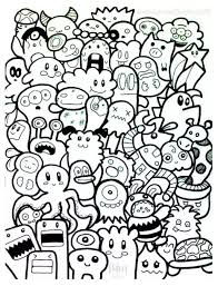 Simple Doodle Art For Beginners Colour Doodling Doodle Art Coloring Pages For Adults Coloring Doodle Characters Cute Doodles Cool Doodles