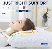 Cooling Gel Pillows for Sleeping, Shredded Memory Foam Pillows 1 Pack,  Adjustable Bamboo Pillow with Cooling Removable Cover Bed Pillows Queen  Size ...