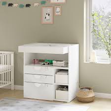 Our 3 drawer change table with mat for the nursery comes with either a left or right opening, depending on the walls in your room you can open from the. Smastad Changing Table White White With 3 Drawers Ikea