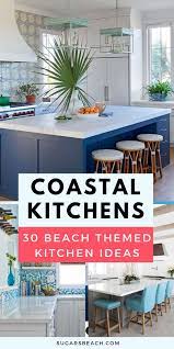 Themed kitchen décor can range from cups or plates that are decorated to fit a theme, right on up through curtains, tablecloths and window curtains. Best Coastal Kitchens Get Beach Themed Kitchens Decor Ideas 2021 Beach Theme Kitchen Beach Themed Kitchen Decor Kitchen Decor Themes