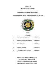 Praktikum pengauditan & pde modul 1: Modul 9 Docx Modul 9 Penyelesaian Audit Mata Kuliah Praktikum Audit Dosen Pengampu Drs H Arifin Akhmad M Si Ak Ca Oleh Kelompok 5 1 Dean Bermana Course Hero