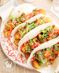 Cook 8 fish fingers as per packet instructions. Fish Tacos Easy Fish Finger Wrap Recipe Sew White