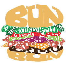 Word Drawing Burger Framed Art Print By Charlton Yu Society6 Word Drawings Word Art Drawings Teaching Graphic Design