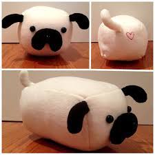 Diy Pug Stuffed Animal Pillow With Heart Stitching 2013 Almofadas Bonecas Bichinhos De Feltro