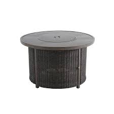 Allen Roth Mcaden 36 In W 55000 Btu Brown Tabletop Steel Fire Pit Lowes Com In 2020 Steel Fire Pit Propane Fire Pit Table Gas Fire Pit Table