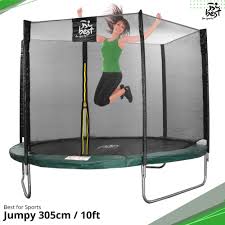 Welches trampolin für den garten? Best For Sports Trampolin 305 Cm Outdoor Komplettset Mit Netz Leiter Bis 150 Kg Ebay