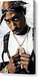 2pac Tupac Shakur Artwork Canvas Print By Sheraz Tupac Pictures Tupac Wallpaper 2pac Artwork