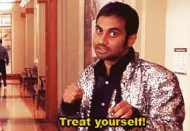 On thursday the entire parks and recreation cast reunited in l.a. 10 Tiny Ways To Treat Yo Self For 20 Or Less Treat Yo Self Meme Parks N Rec Parks And Rec Memes