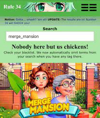 Ben Ginsburg on X: I feel like porn artists have failed by not having any Merge  Mansion rule 34 yet, with how common and annoying their ads are. #rule34  #nsfw #mergemansion #WhatsGrandmaHiding @