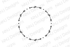 1,000 free circle arrow clipart in ai, svg, eps or psd. Circle Arrow Wreath Svg Leaves Monogram Graphic By Nnj Designs Creative Fabrica