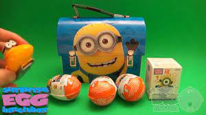 Baby Big Mouth Surprise Egg Lunchbox Minions Edition Learn Colours With Cartoon Stampers Disney Youtube