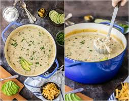 Creamy White Chicken Chili Made With Cream Cheese Is The Ultimate Comfo Creamy White Chicken Chili White Chili Chicken Recipe Creamy White Chicken Chili Recipe