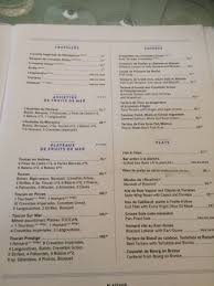 La Carte Picture Of Toucan Sur Mer Ixelles Tripadvisor