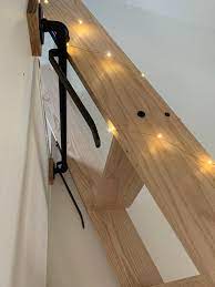 We Have Had Such A Positive Response To Our Library Ladder Design We Offer A Library Hardware Kit To Convert Your O Tiny House Stairs Loft Ladder House Ladder