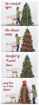 25 Inexpensive Christmas Tree Decorating Ideas Farmfoodfamily Christmas Tree Ribbon Garland Christmas Tree Themes Ribbon On Christmas Tree
