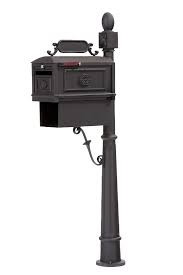 Locking mailboxes include a lock. Black Locking Mailbox With Paper Box Better Box Mailboxes