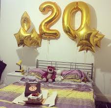 20th Birthday Ideas For Guys My Boyfriend S 20th Birthday With Big Numbers Balloons And Stars 3 Birthday Balloon Decorations Happy Birthday Boyfriend Birthday Balloons