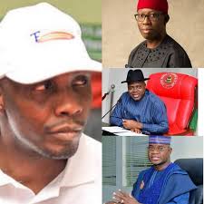 There is rising tension in warri, delta state over reports that tompolo's kinsman was killed by a naval officer. Gov Okowa Douye Diri Yahaya Bello For Tompolo S Annual Lecture In Warri