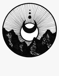 This is a great example of a tattoo that is perfect in design. Png Geometric Tattoo Eclipse Tattoo Designs Transparent Png Kindpng