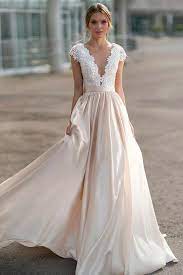 A Line Short Sleeves Blush Wedding Dress By Misdaisystyle 229 00 Usd Wedding Dresses Perfect Wedding Dress Bridal Dresses