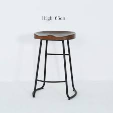 Select hardwoods and plywood frame, birch legs wood finish: Buy Mustbe Strong Retro Kitchen Stools With Metal Legs High Stool Bar Stools Pure Wood Seat Breakfast Bar Height 45cm 55cm 65cm 75cm For Kitchen Counter Bar 7 Simple In Cheap Price On Alibaba Com