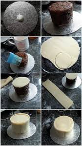 How To Marzipan Baked Bean Tin Christmas Cakes Pt 2 Christmas Cake Small Christmas Cake Recipe Mini Christmas Cakes