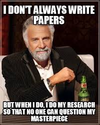 Image result for memes about research papers