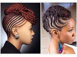 35 Lovely Braided Updo With Kanekalon Hair Youtube Braided Hairstyles Updo Hair Styles Cornrow Hairstyles